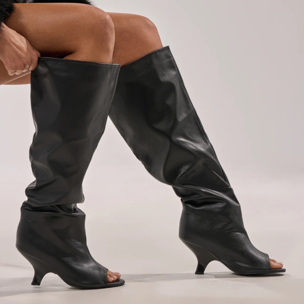 Azalea Wang Wedge Slouchy Boot